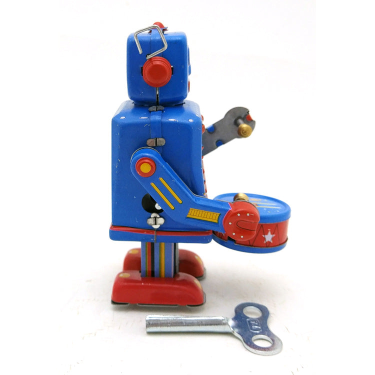 Drumming Robot Adult Collectible Toy  Wind-up Toy - HOMYEA