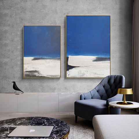 Blue Scenery Wall Art - HOMYEA