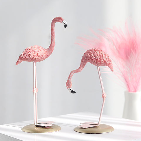 Creative Resin Flamingo Sculpture - HOMYEA