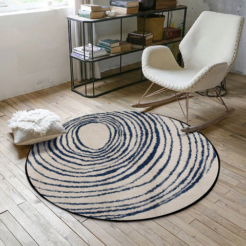 Soft Simple Round Carpet - HOMYEA