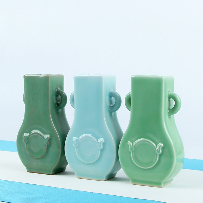 Chinese Celadon Wall Vases - HOMYEA