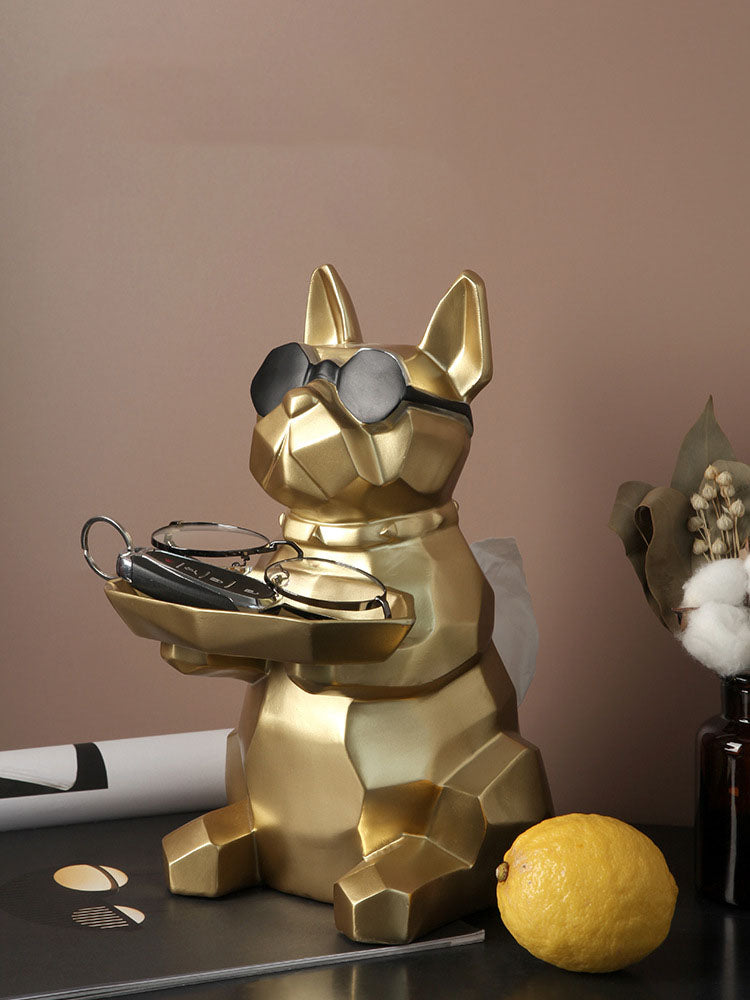 Resin Dog Sculpture - HOMYEA