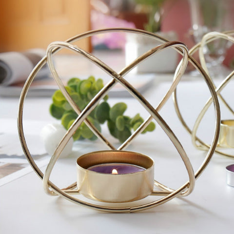 Metal Geometry Candle Holder - HOMYEA