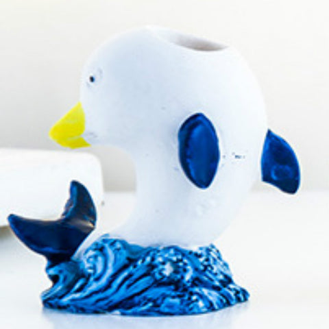 Resin Dolphin Shell Pen Holder - HOMYEA