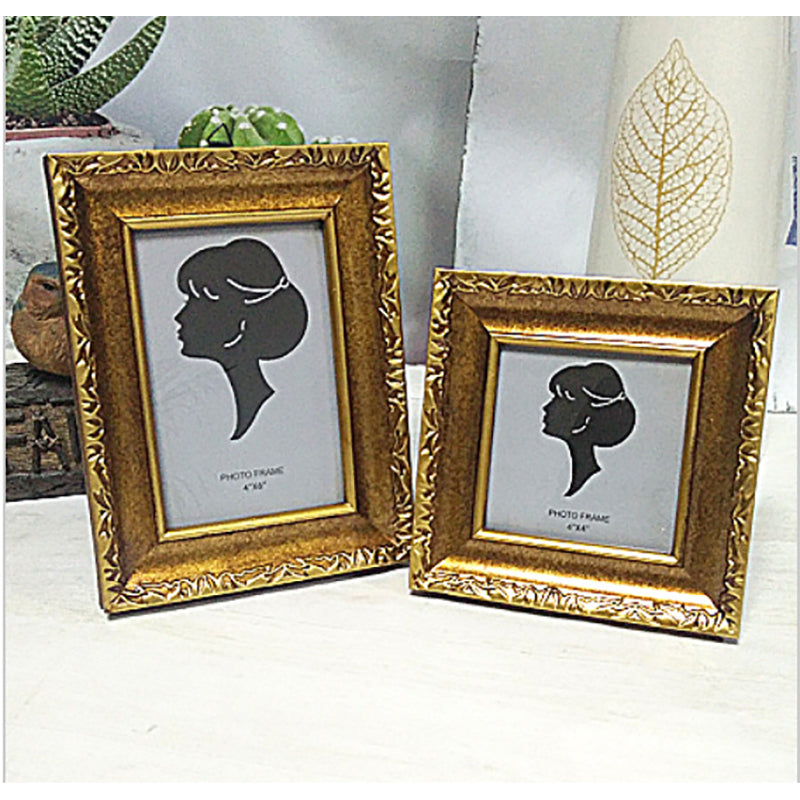 Gold Retro Resin Photo Frame - HOMYEA