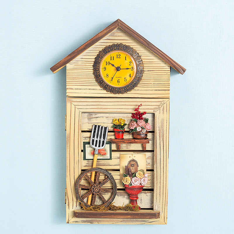 Key Box with Clock-Set Of Three - HOMYEA