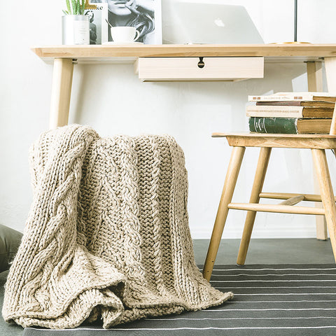 Hand-Woven Blanket - HOMYEA