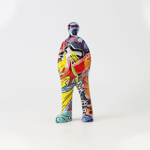 3D Colorful Spaceman Resin Sculpture - HOMYEA