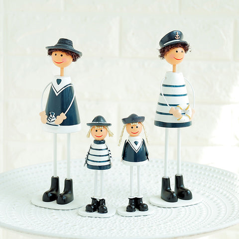 Wooden Navy Dropfoot Doll-a Set - HOMYEA