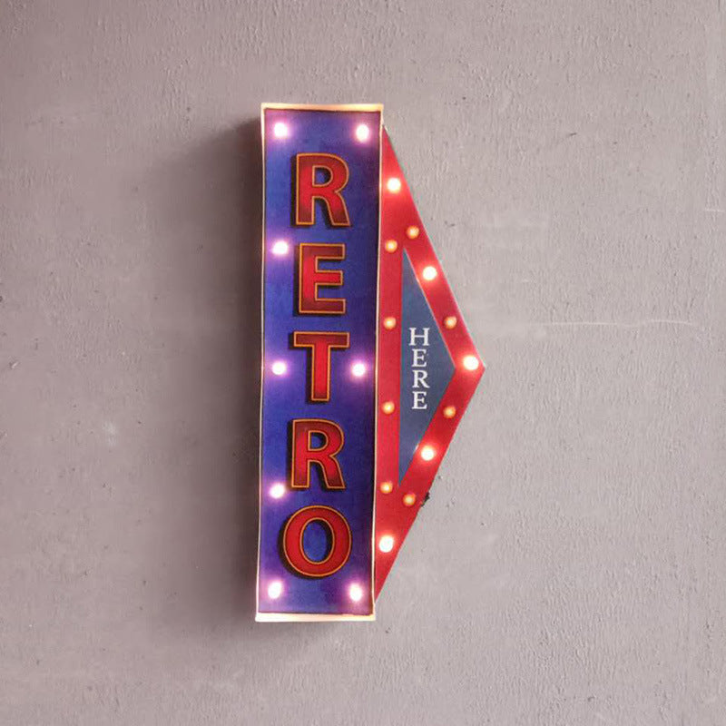 Vintage Metal Signage LED Lights - HOMYEA