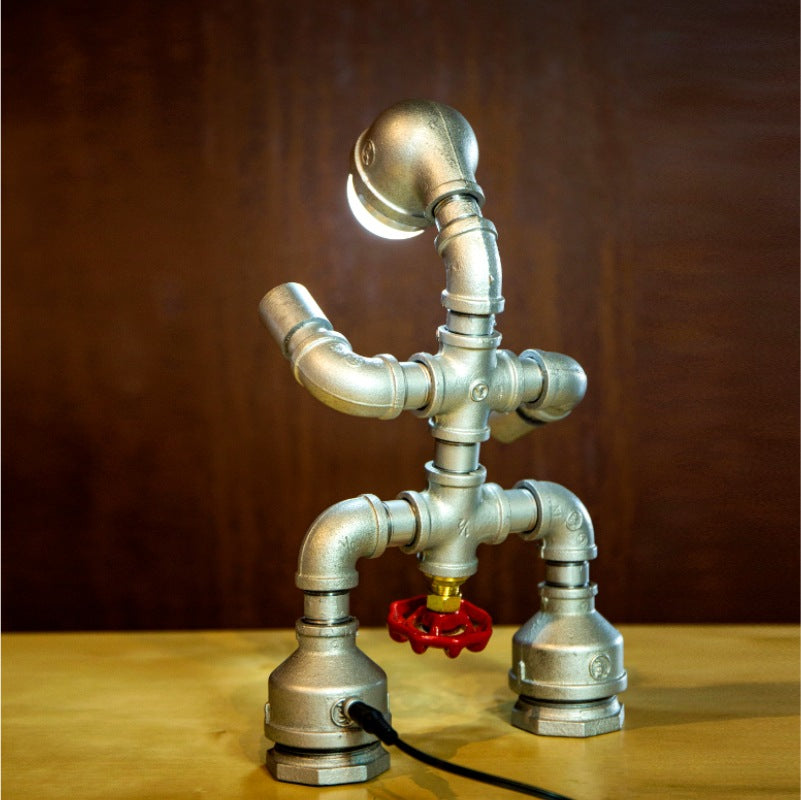 Water Pipe Industrial Table  Lamps - HOMYEA