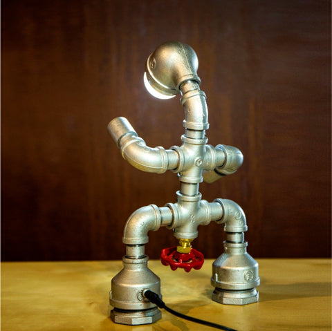 Water Pipe Industrial Table  Lamps - HOMYEA