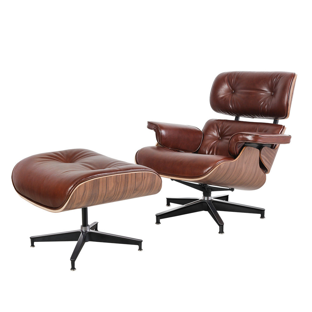 Eames Recliner Leather Sofa Recliner - Only Available for Buyers in USA - HOMYEA