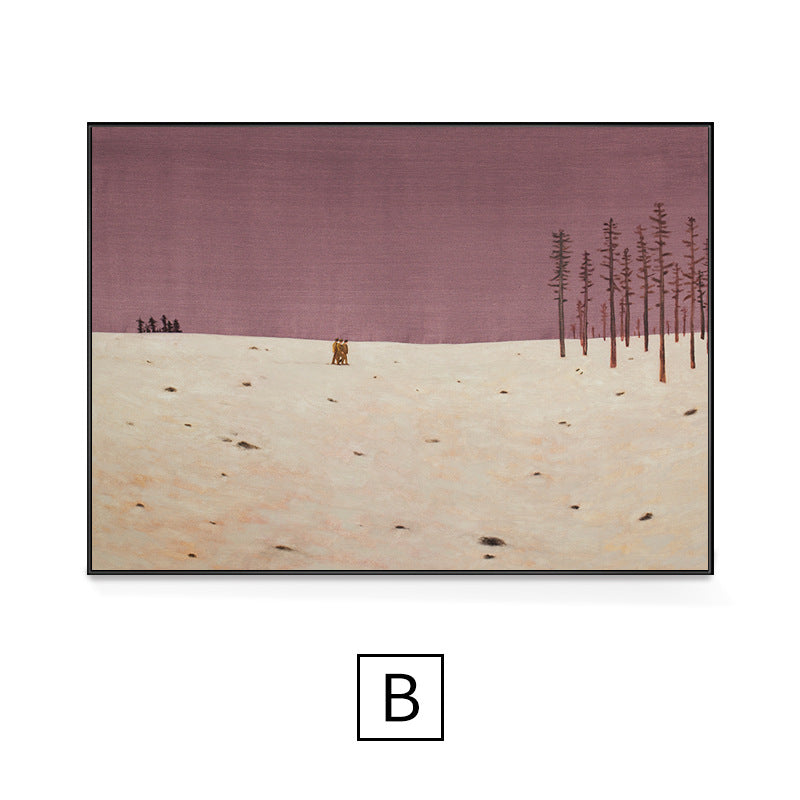 Pink Landscape Wall Art - HOMYEA