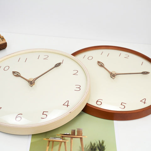 Modern Simple Solid Wood Wall Clock - HOMYEA