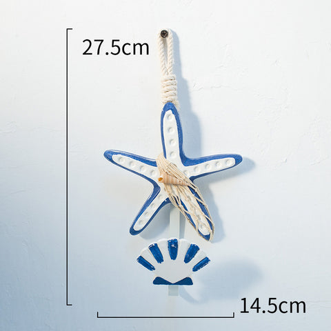 Starfish Shell Coat Hook - HOMYEA