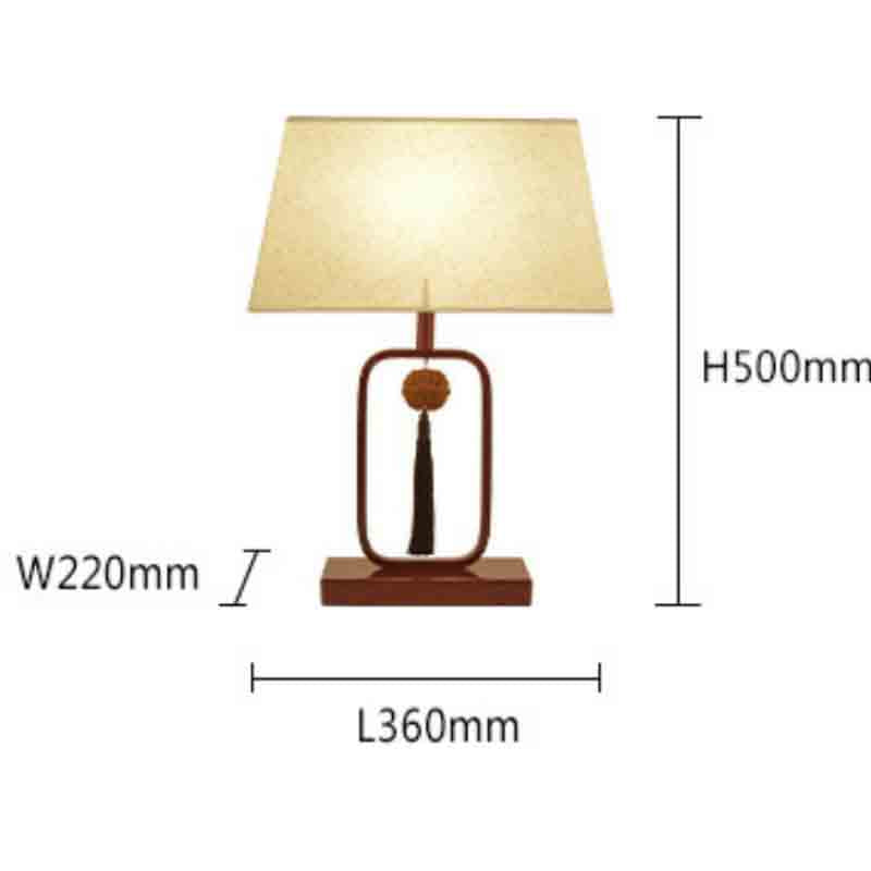 New Chinese Style Bedroom Bedside Table Lamps - HOMYEA