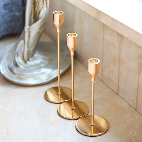 Golden Modern Candle Holder - HOMYEA