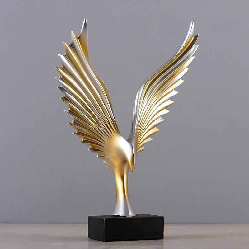 Golden Eagle Sculpture - HOMYEA