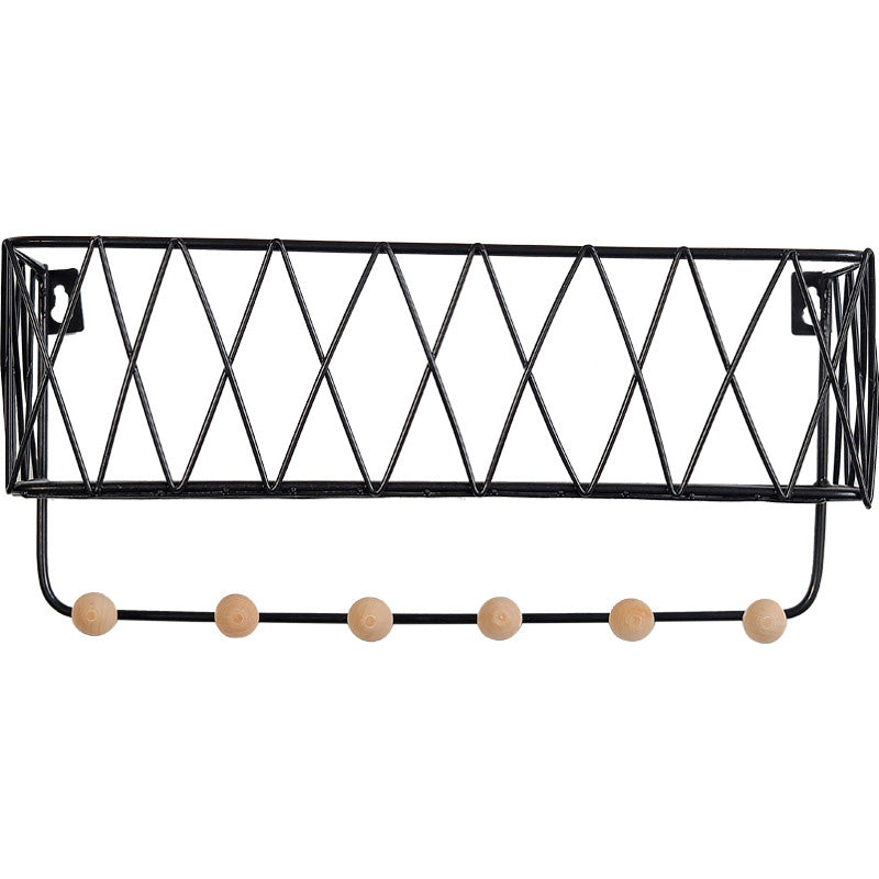 Iron Grid Wall Shelves - HOMYEA