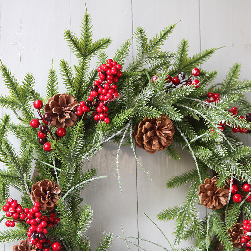 Christmas Handmade Wreath Rattan - HOMYEA