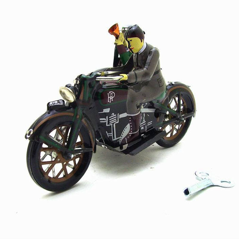 Three-wheeled Motorcycle Tin Wind-up Toy - HOMYEA