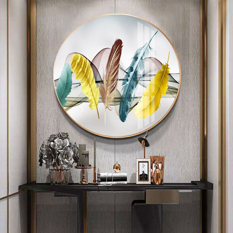 Modern Circular Wall Painting - HOMYEA