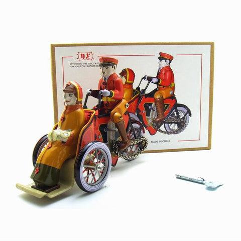 Manual Tricycle Tin Retro Wind-up Toys - HOMYEA