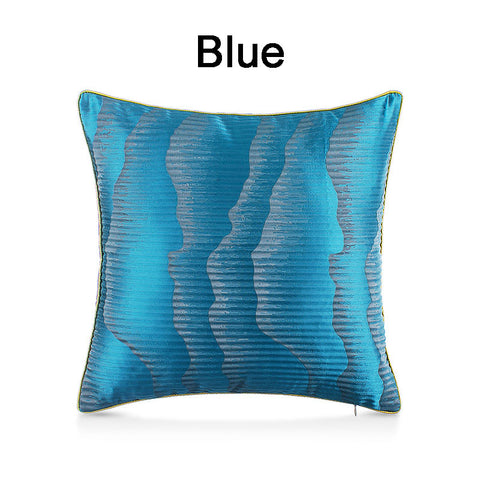 Water Ripple Pattern Polyester Pillow Cover - HOMYEA