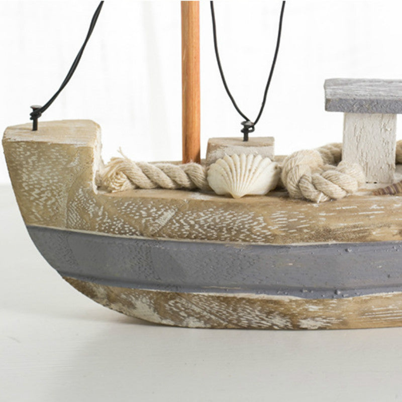 Wooden Craft Fishing Boat - HOMYEA