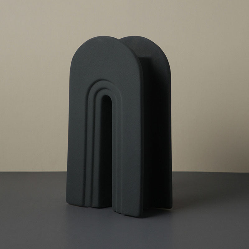 U-shaped Ceramic Vases - HOMYEA