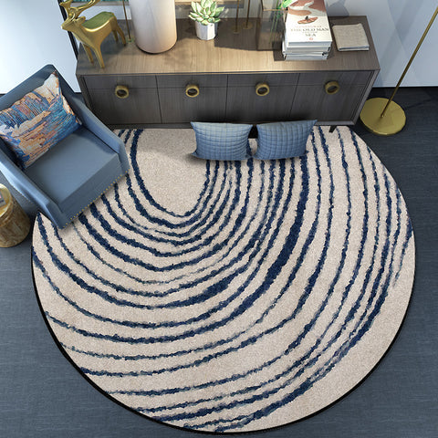 Soft Simple Round Carpet - HOMYEA