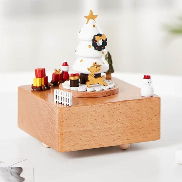 Christmas Wooden Music Boxes - HOMYEA