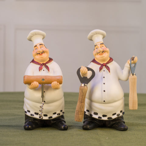 Retro Resin Chef Sculpture - HOMYEA