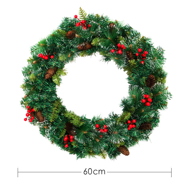 Christmas Pine Needle and Pine Cone Wreath - lovedécorart