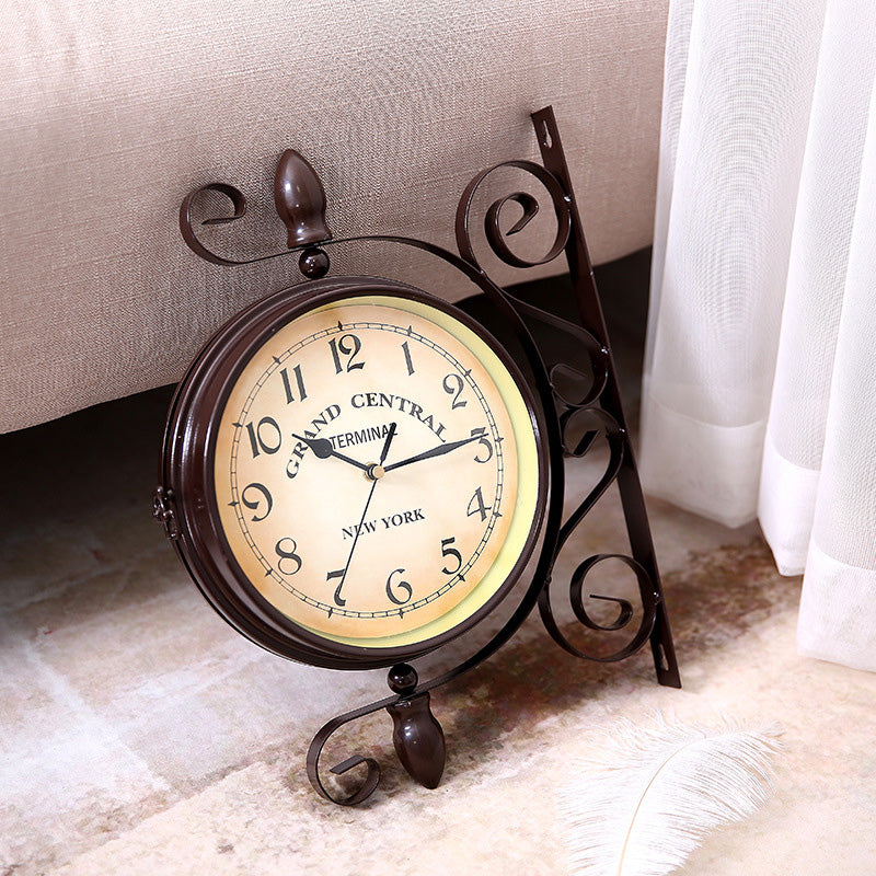 Classical Double Faced Wall Clock - HOMYEA