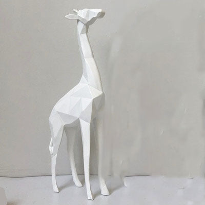 Resin Giraffe Sculpture - HOMYEA