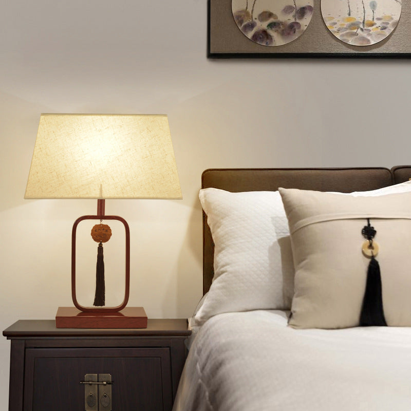 New Chinese Style Bedroom Bedside Table Lamps - HOMYEA