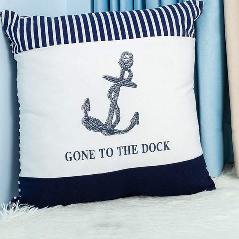 Boat Anchor Printing Pillow - HOMYEA