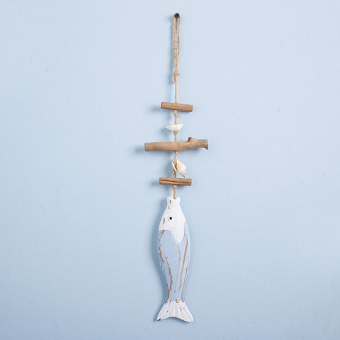 Wooden Shell Tricolor Fish Pendant - HOMYEA