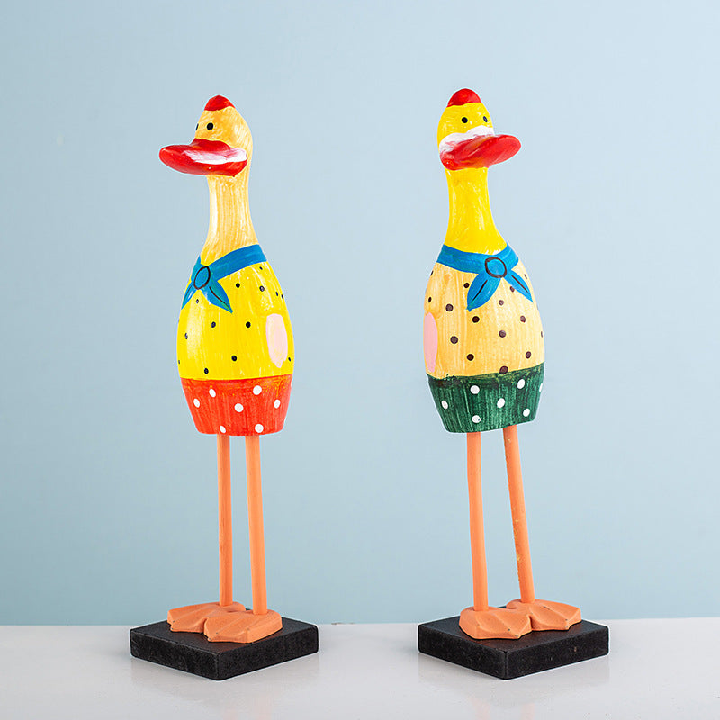 Wooden Cute Duck - A Pair - HOMYEA