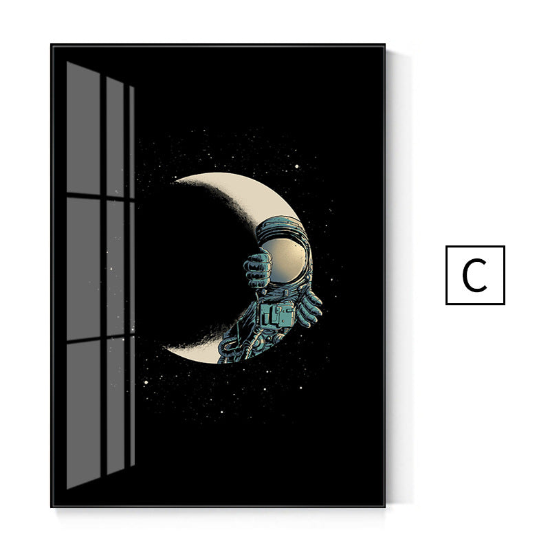 Blue Cosmonaut Wall Art - HOMYEA