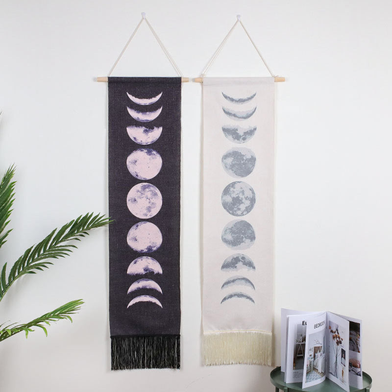 Moon Cycle Fabric Tapestries - HOMYEA