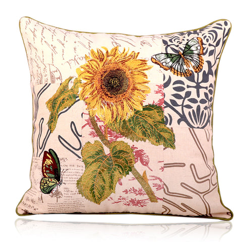 Flower Square Pillows - HOMYEA