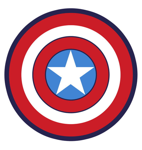 Captain America Red Round Rugs - HOMYEA