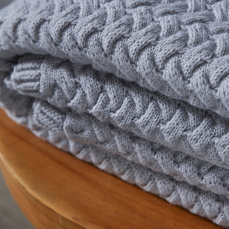 Knitting Rectangular Blanket - HOMYEA