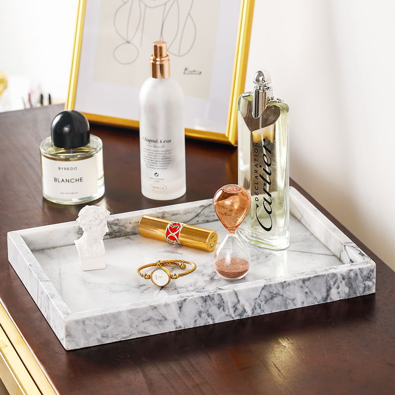 Marble Storage Tray - HOMYEA