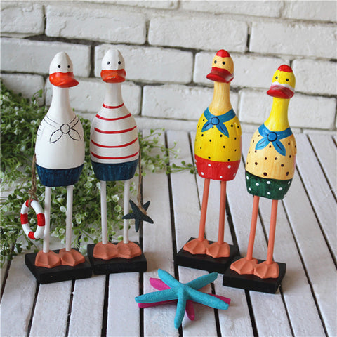 Wooden Cute Duck - A Pair - HOMYEA