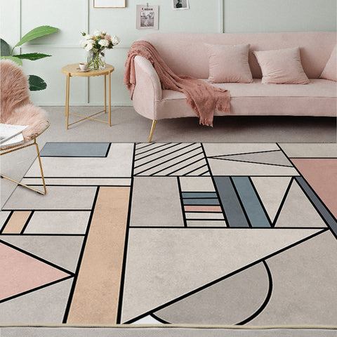 Geometric Mosaic Rectangular Rugs - HOMYEA