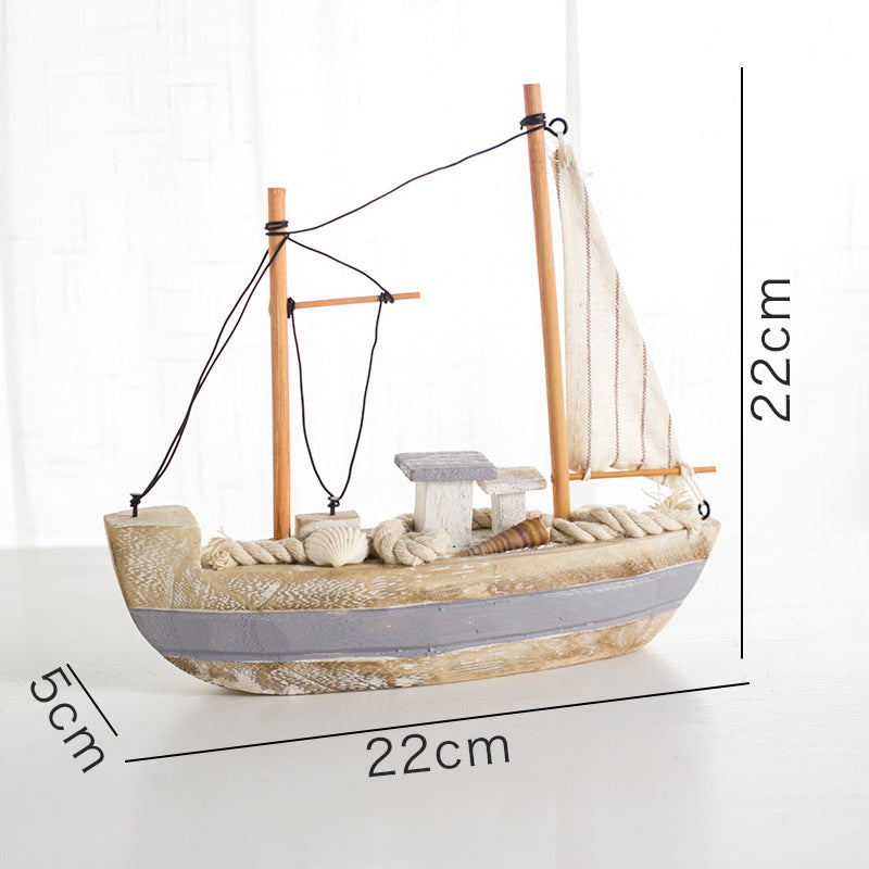 Wooden Craft Fishing Boat - HOMYEA